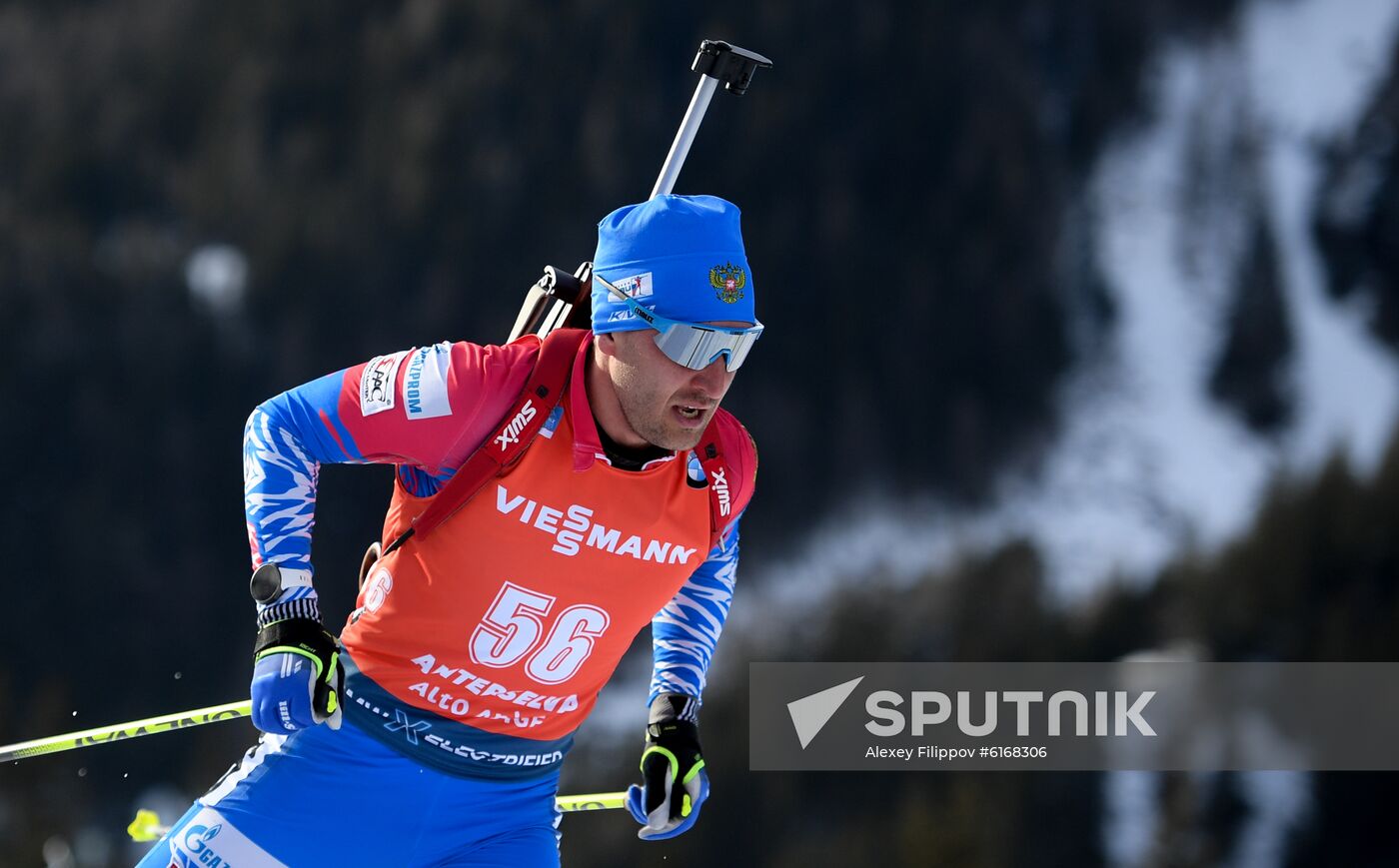 Italy Biathlon Worlds Men Pursuit