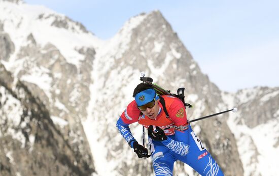 Italy Biathlon Worlds Men Pursuit