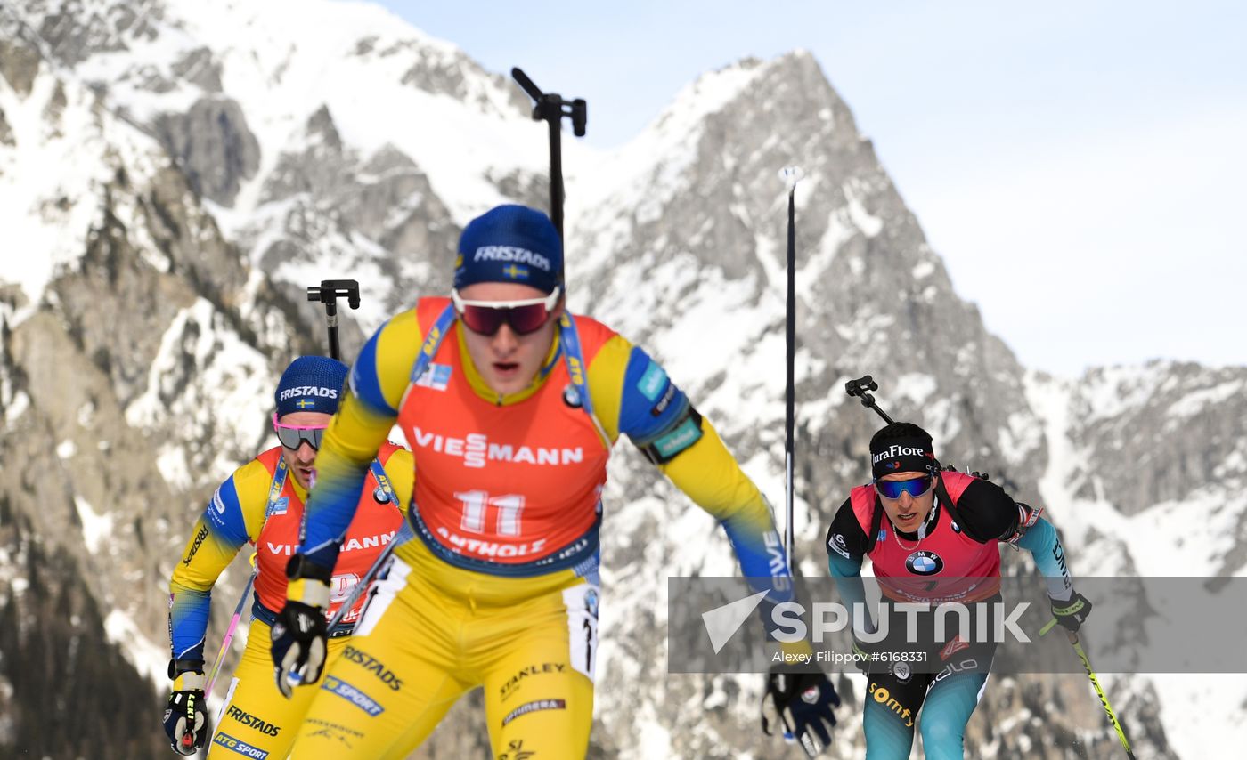 Italy Biathlon Worlds Men Pursuit