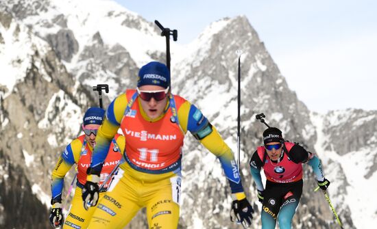 Italy Biathlon Worlds Men Pursuit