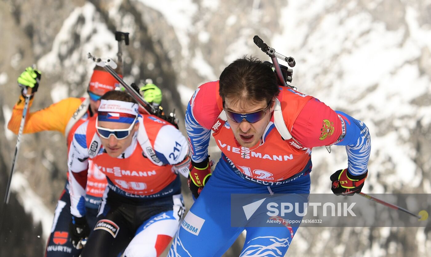 Italy Biathlon Worlds Men Pursuit