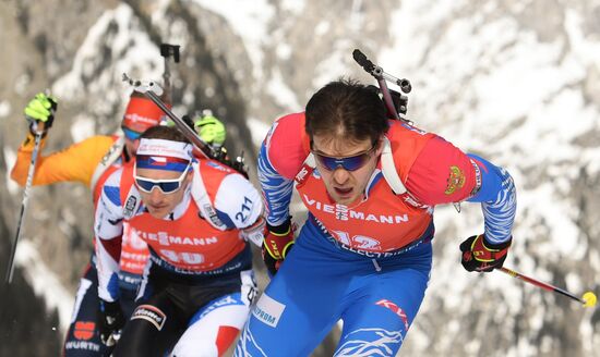 Italy Biathlon Worlds Men Pursuit