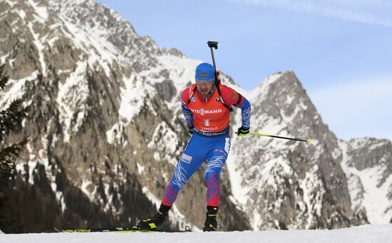 Italy Biathlon Worlds Men Pursuit