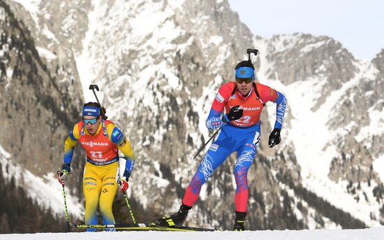 Italy Biathlon Worlds Men Pursuit