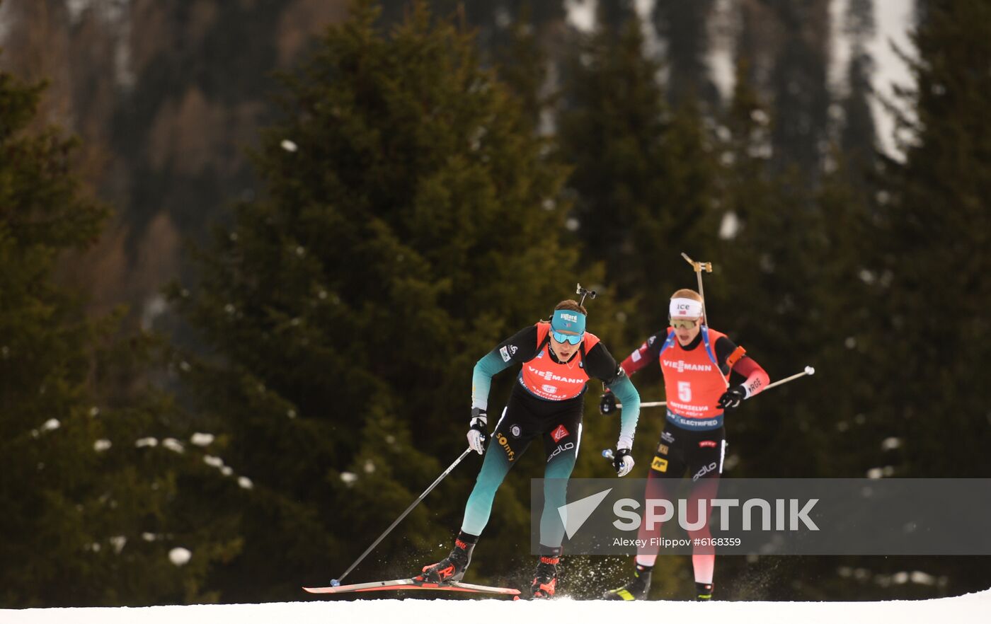 Italy Biathlon Worlds Men Pursuit