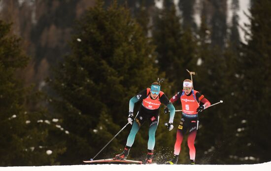 Italy Biathlon Worlds Men Pursuit