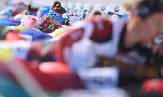 Italy Biathlon Worlds Women Pursuit