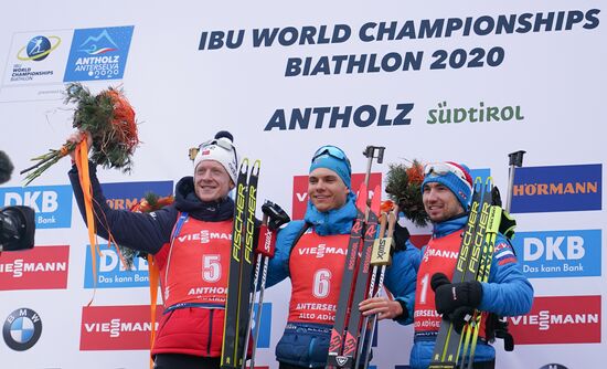 Italy Biathlon Worlds Men Pursuit