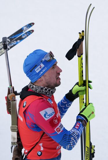 Italy Biathlon Worlds Men Pursuit