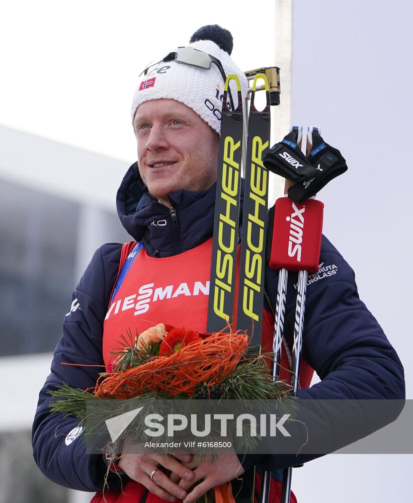 Italy Biathlon Worlds Men Pursuit