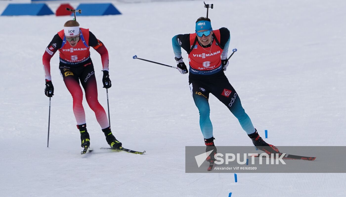 Italy Biathlon Worlds Men Pursuit