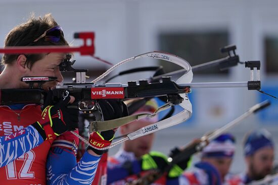 Italy Biathlon Worlds Men Pursuit