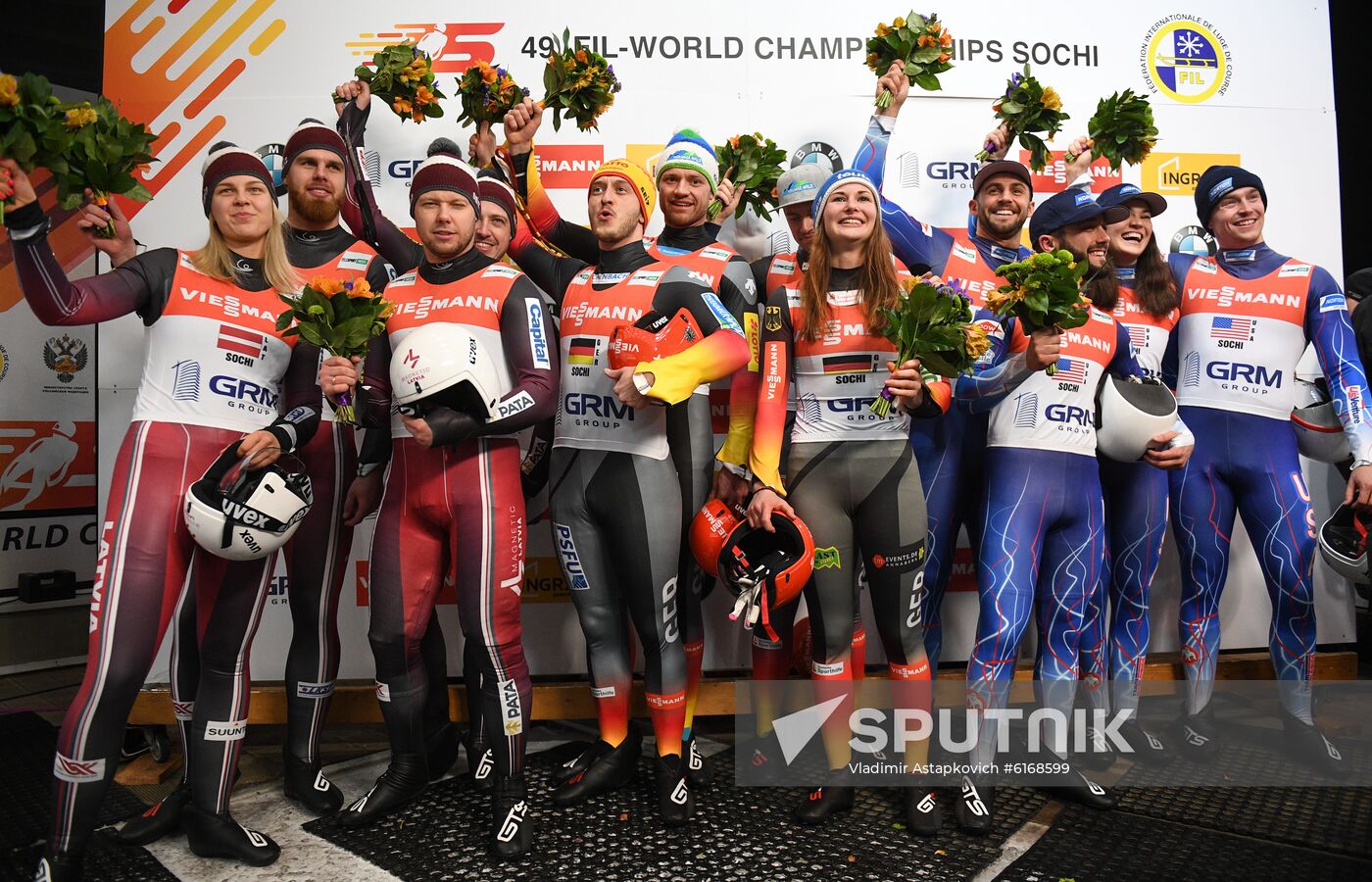 Russia Luge Worlds Team Relay