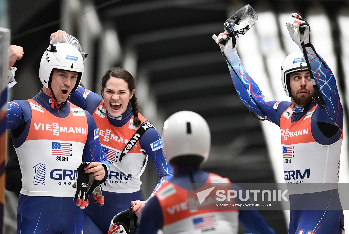 Russia Luge Worlds Team Relay