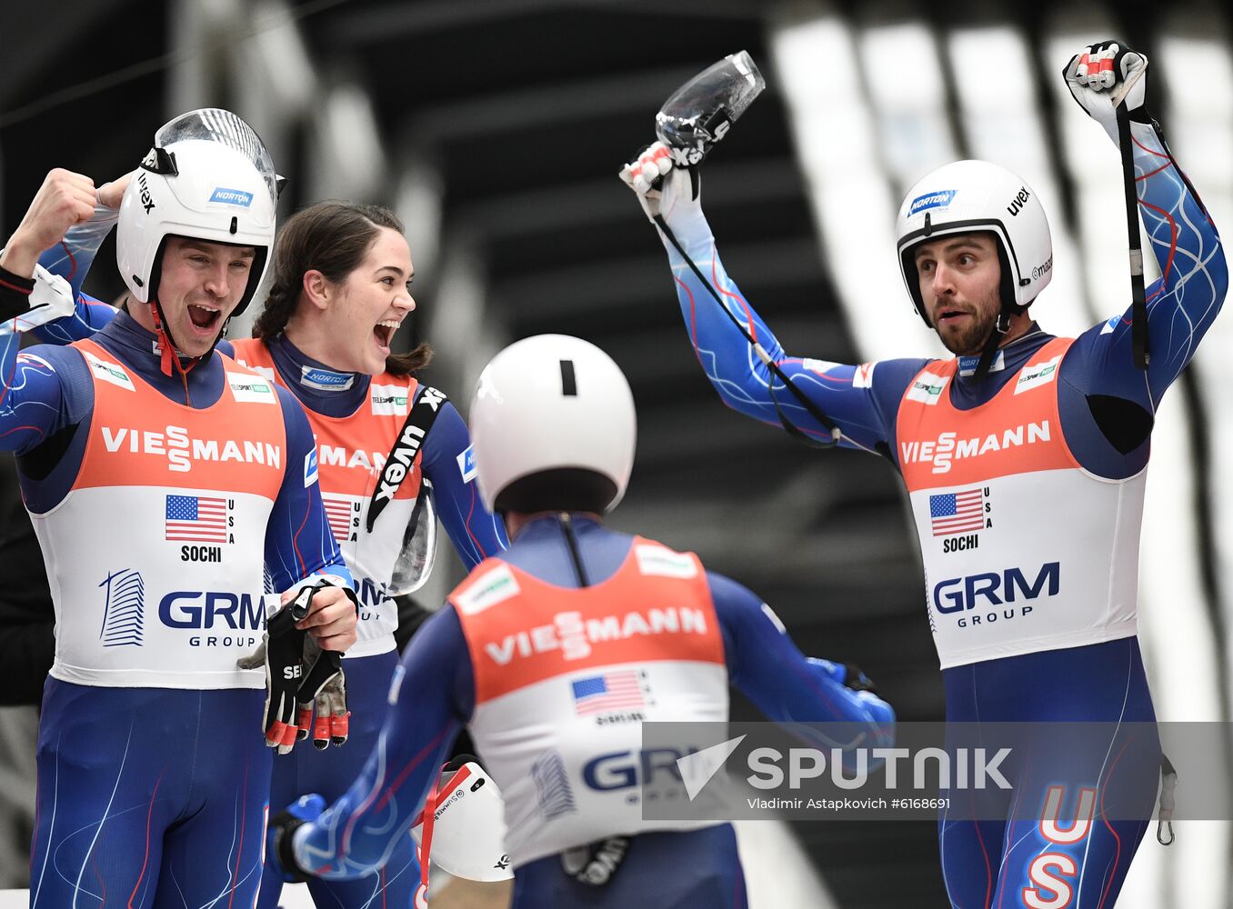 Russia Luge Worlds Team Relay