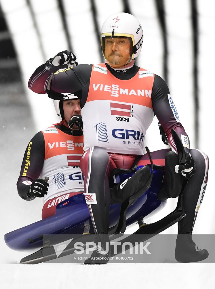 Russia Luge Worlds Team Relay