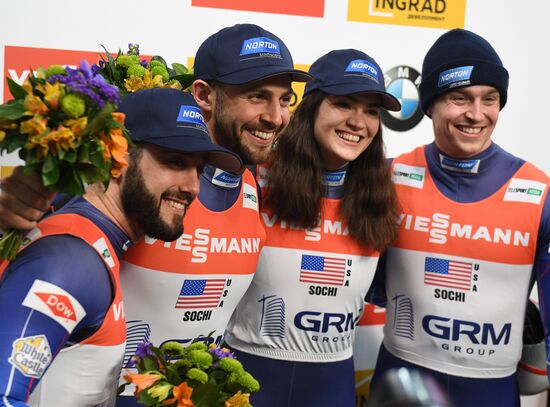 Russia Luge Worlds Team Relay