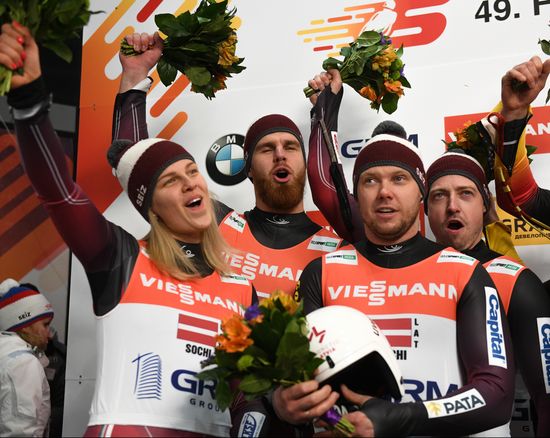 Russia Luge Worlds Team Relay