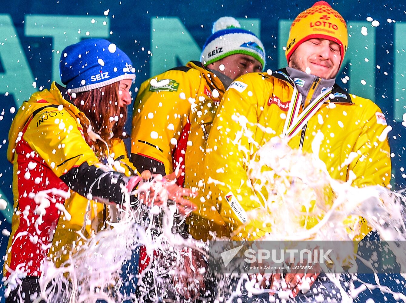 Russia Luge Worlds Team Relay