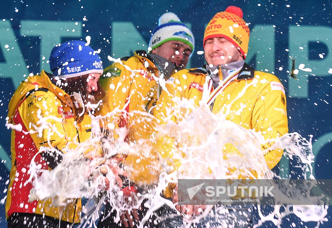 Russia Luge Worlds Team Relay