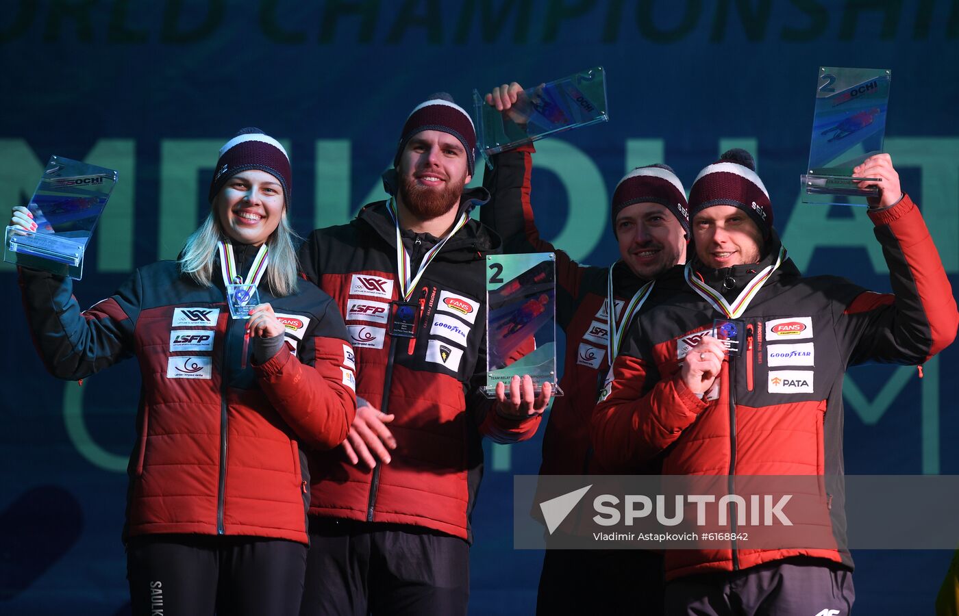 Russia Luge Worlds Team Relay