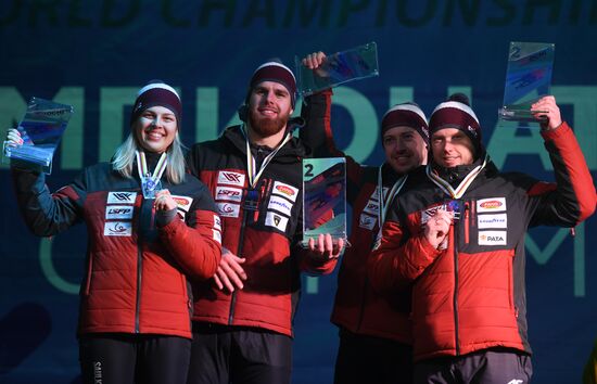 Russia Luge Worlds Team Relay