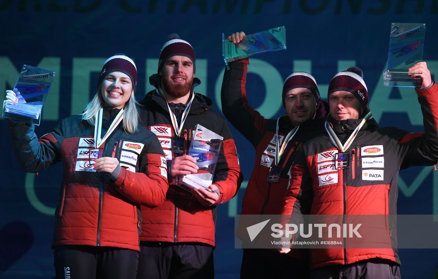 Russia Luge Worlds Team Relay