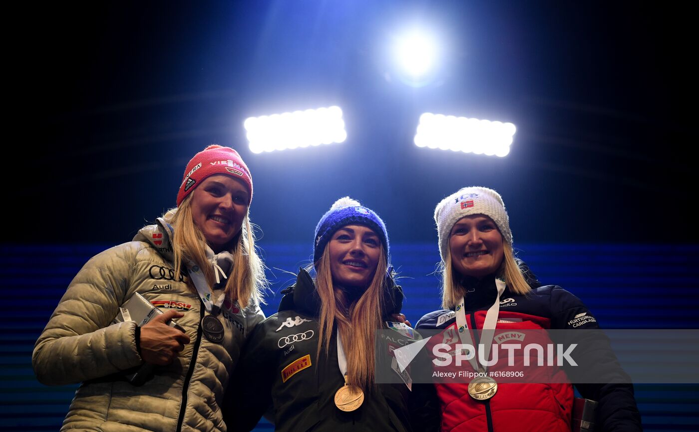 Italy Biathlon Worlds Women Pursuit
