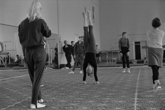 Soviet gymnast Natalia Kuchinskaya