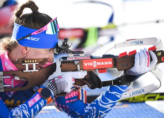 Italy Biathlon Worlds Women Individual Race