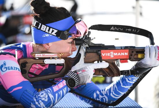 Italy Biathlon Worlds Women Individual Race