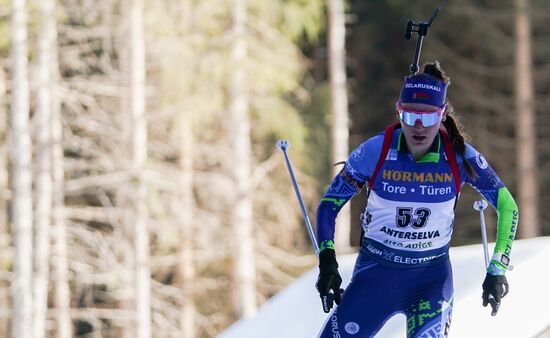 Italy Biathlon Worlds Women Individual