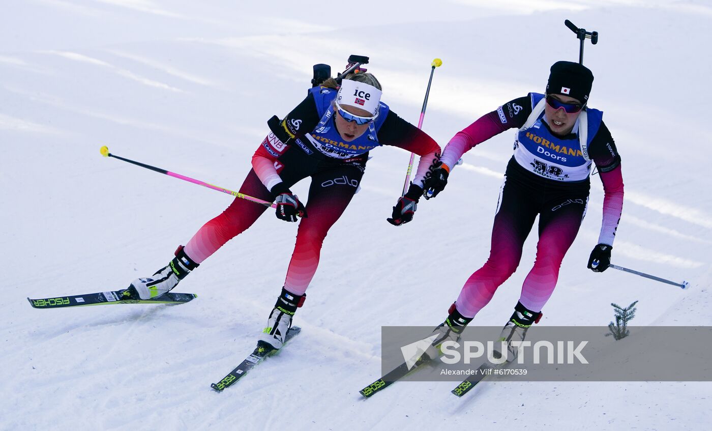 Italy Biathlon Worlds Women Individual