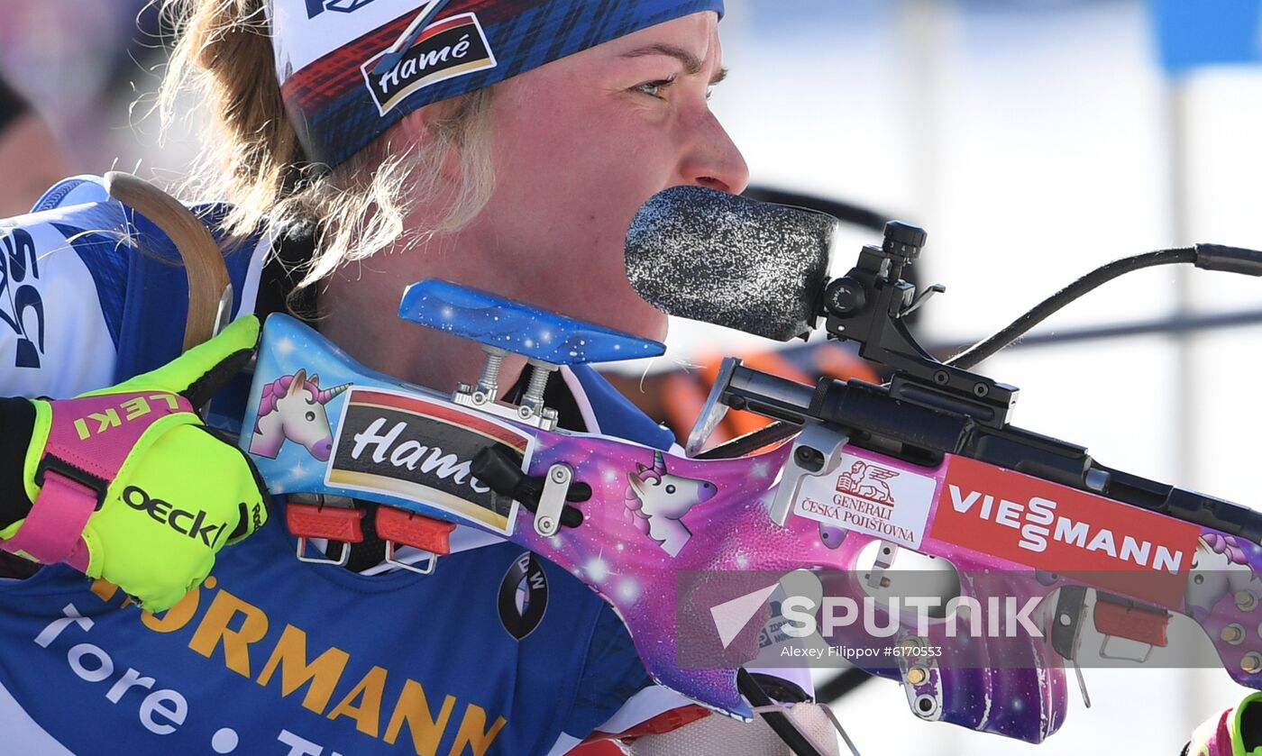 Italy Biathlon Worlds Women Individual Race