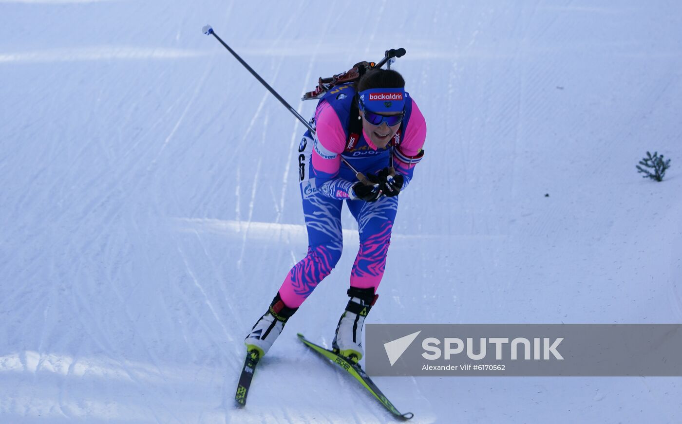 Italy Biathlon Worlds Women Individual