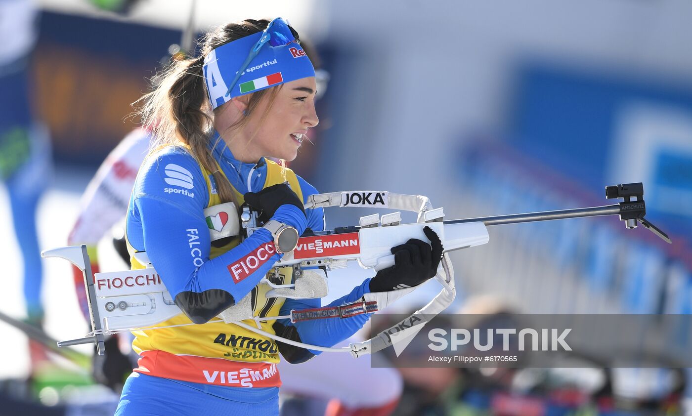 Italy Biathlon Worlds Women Individual Race