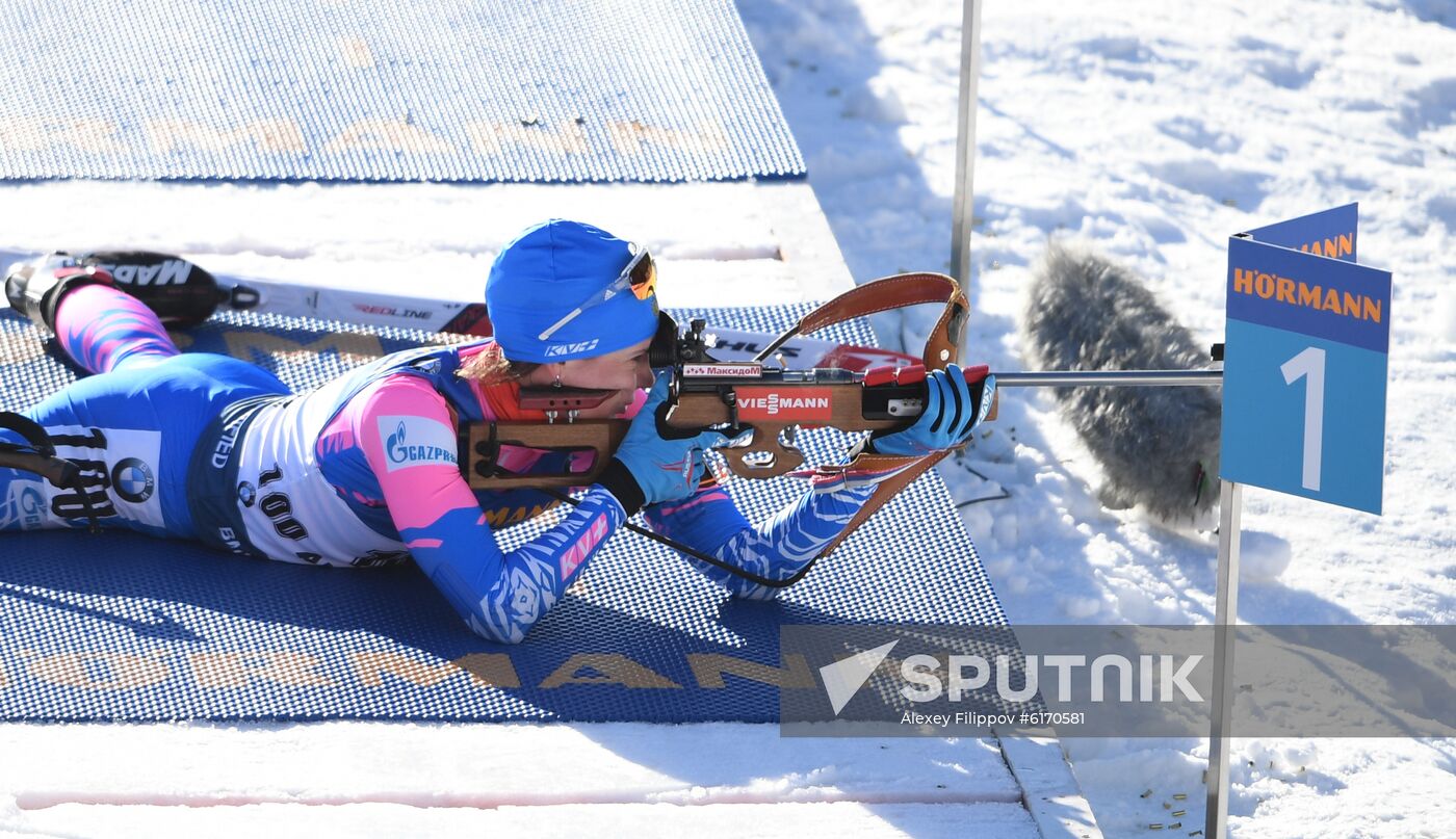 Italy Biathlon Worlds Women Individual Race