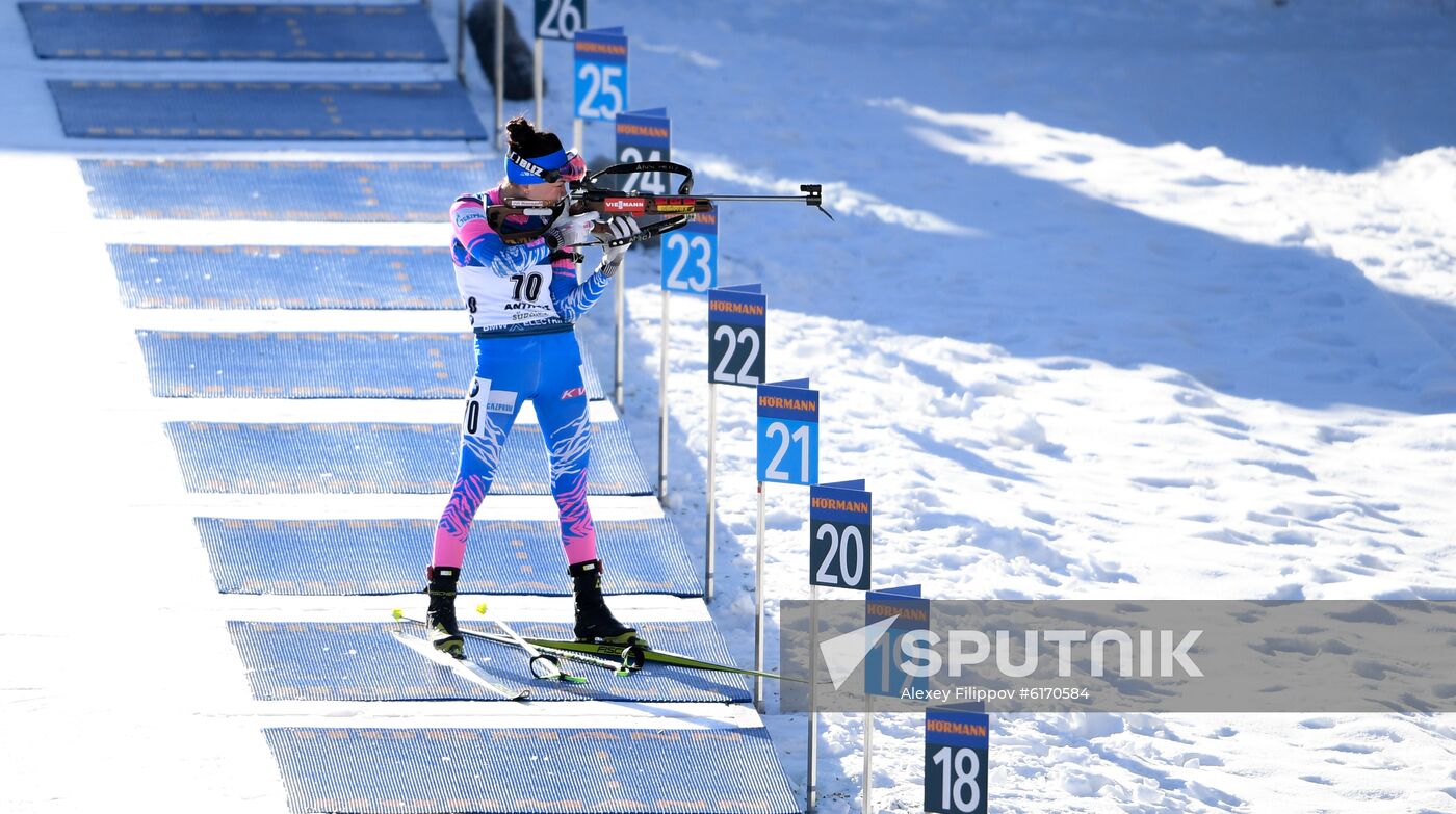 Italy Biathlon Worlds Women Individual Race