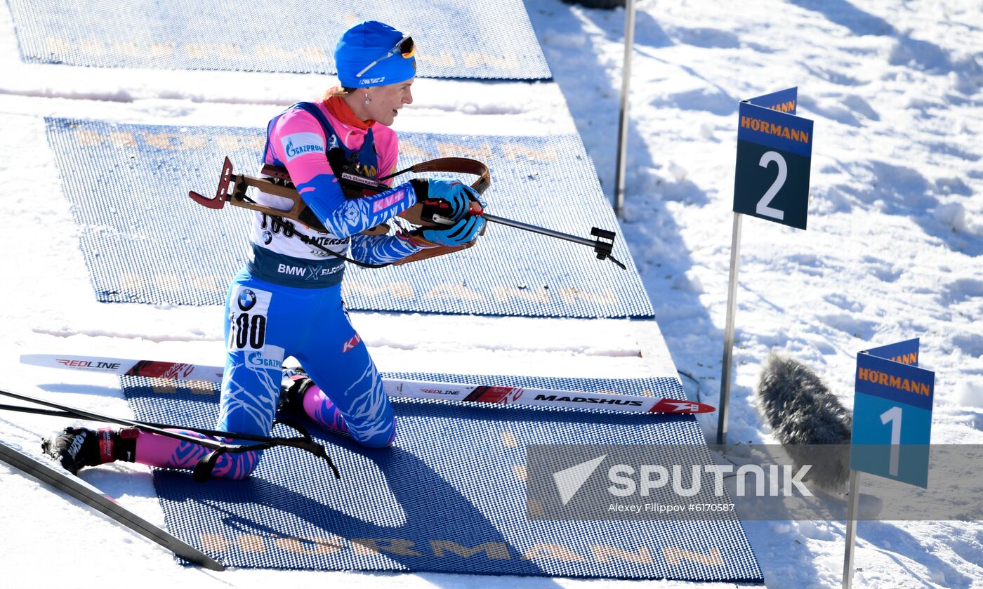 Italy Biathlon Worlds Women Individual Race