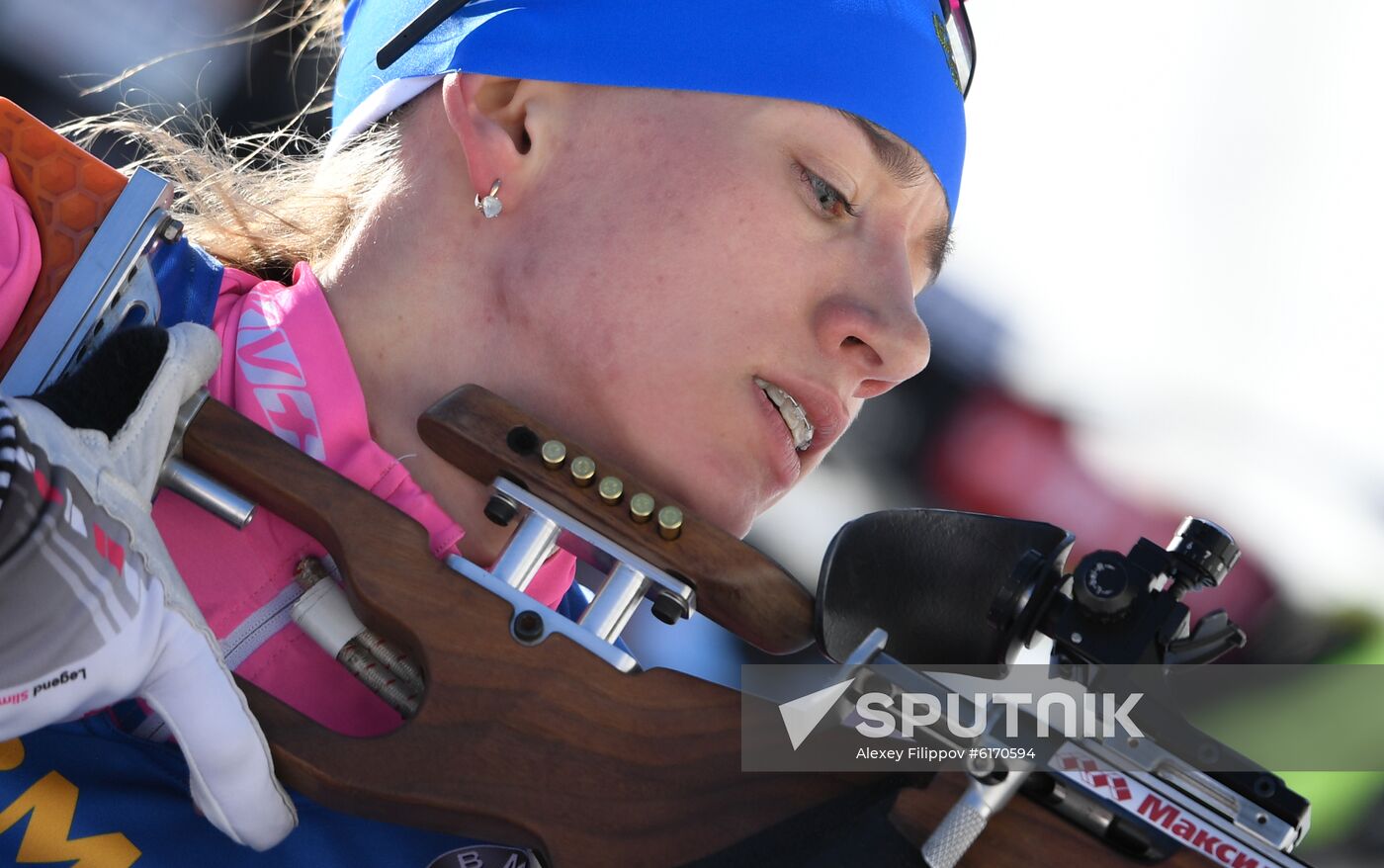 Italy Biathlon Worlds Women Individual Race