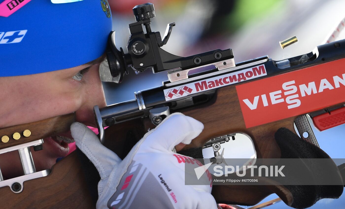 Italy Biathlon Worlds Women Individual Race