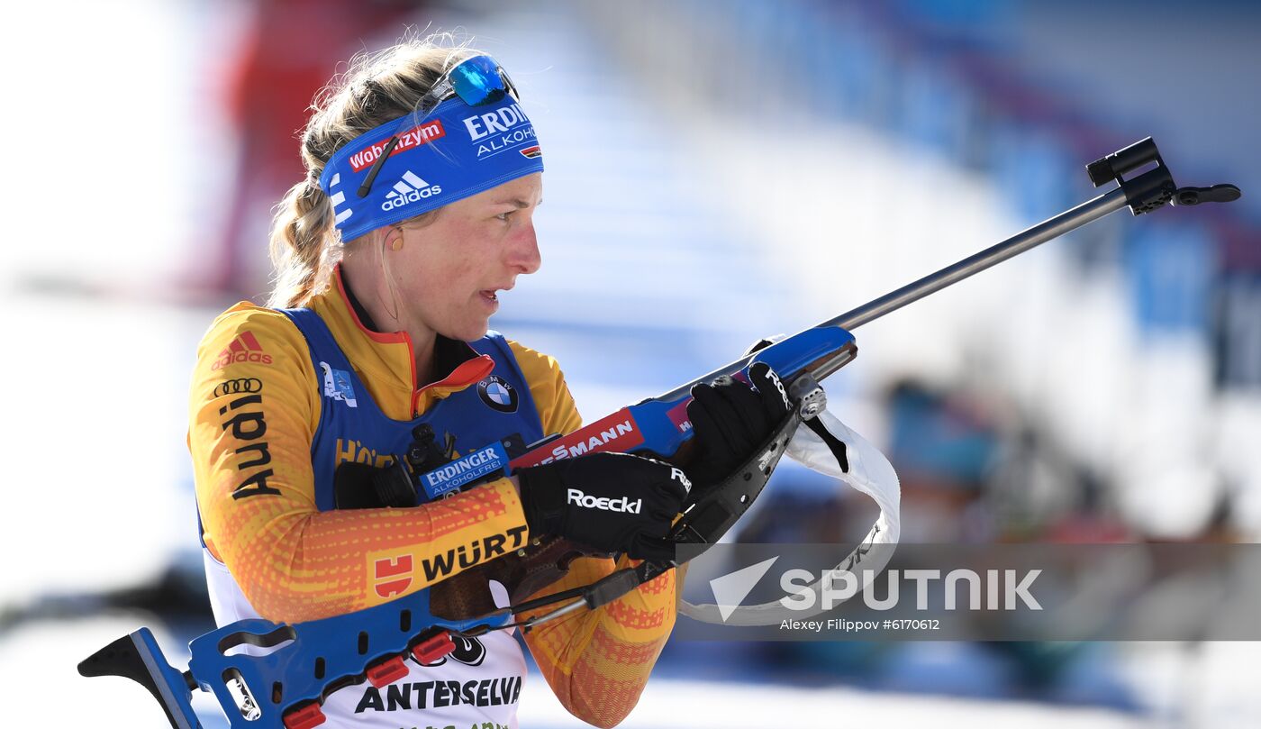 Italy Biathlon Worlds Women Individual Race