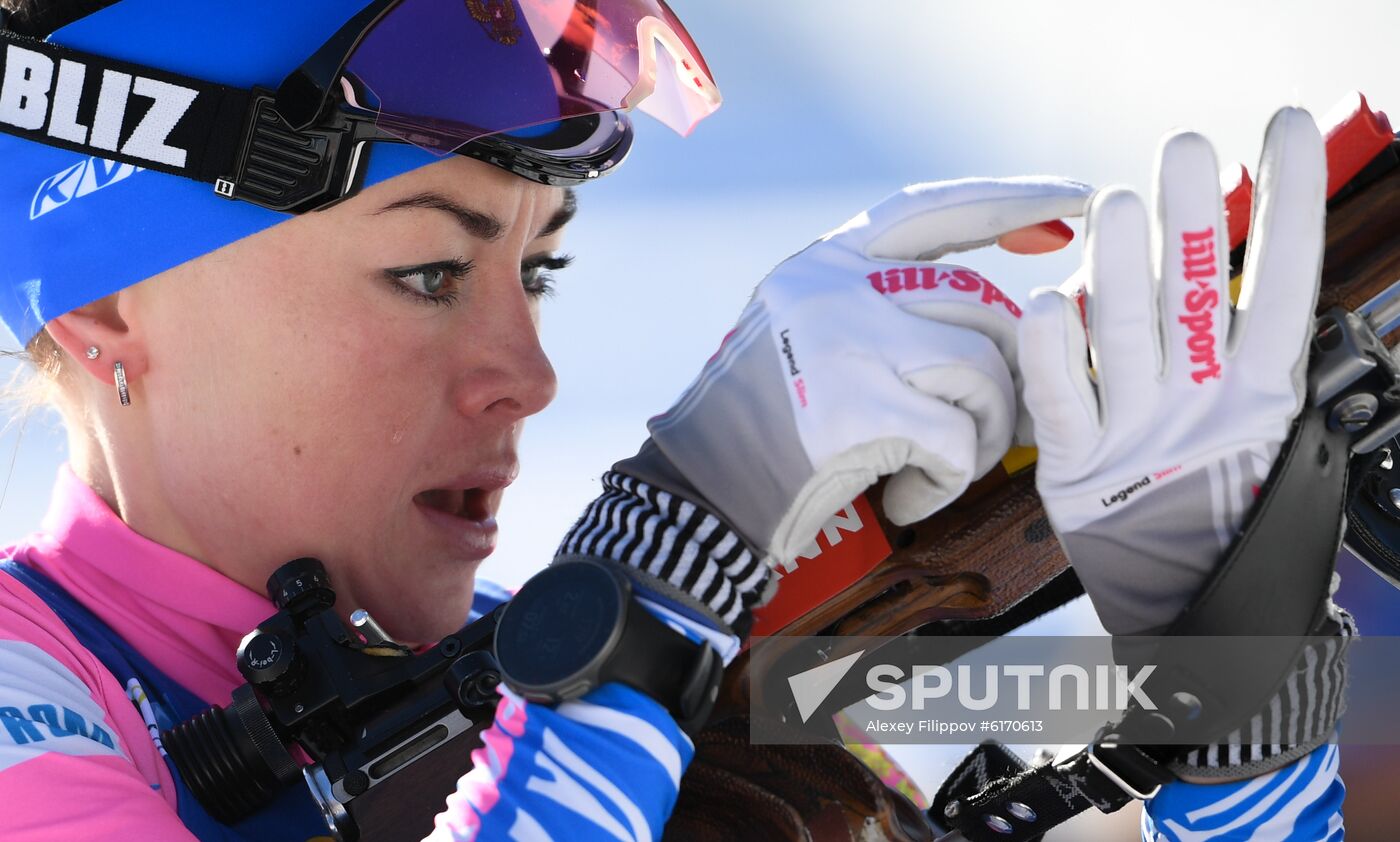 Italy Biathlon Worlds Women Individual Race