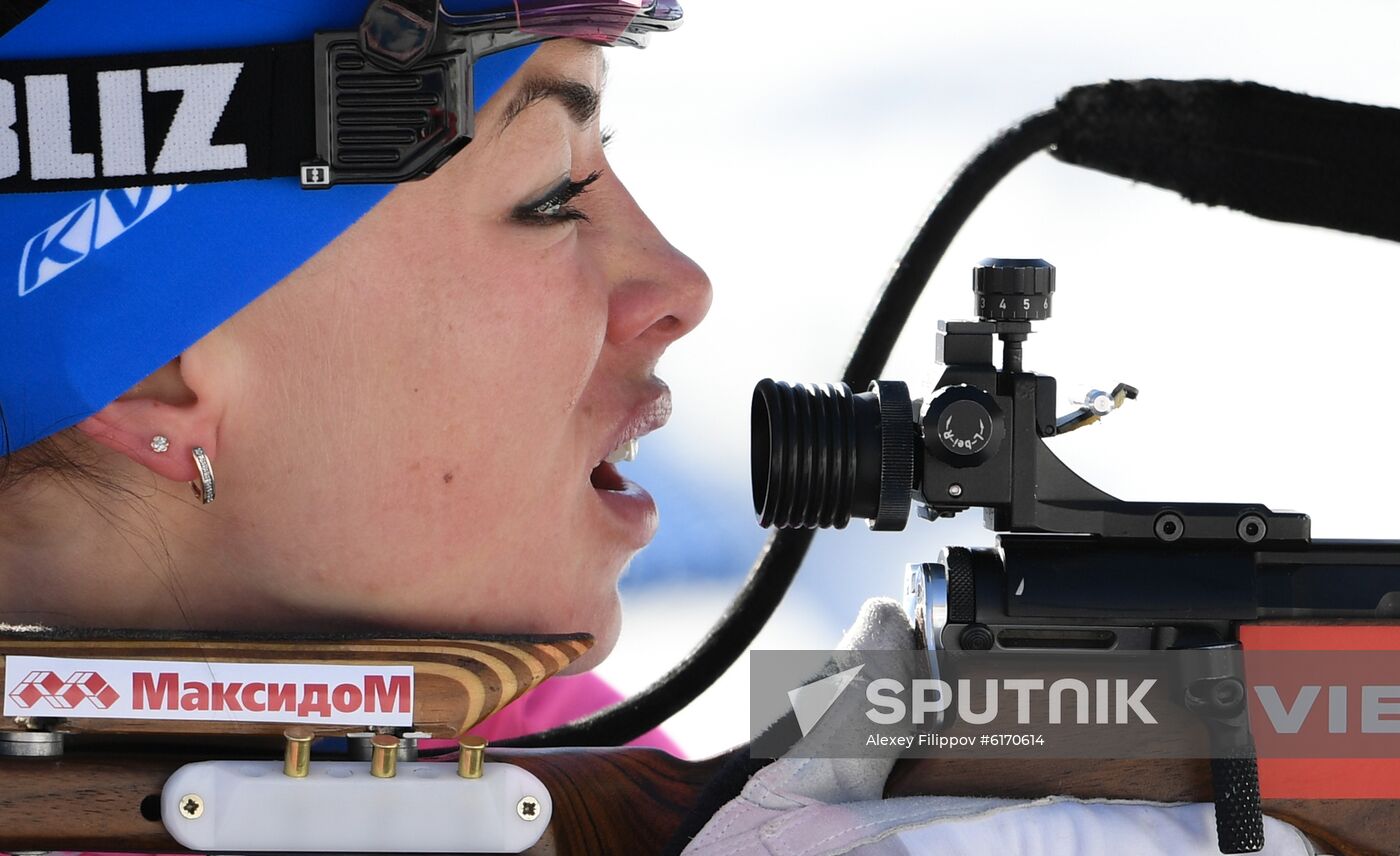 Italy Biathlon Worlds Women Individual Race