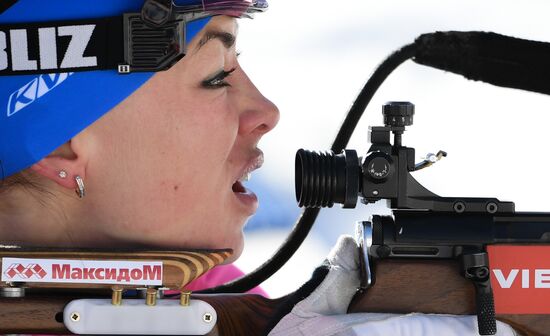 Italy Biathlon Worlds Women Individual Race