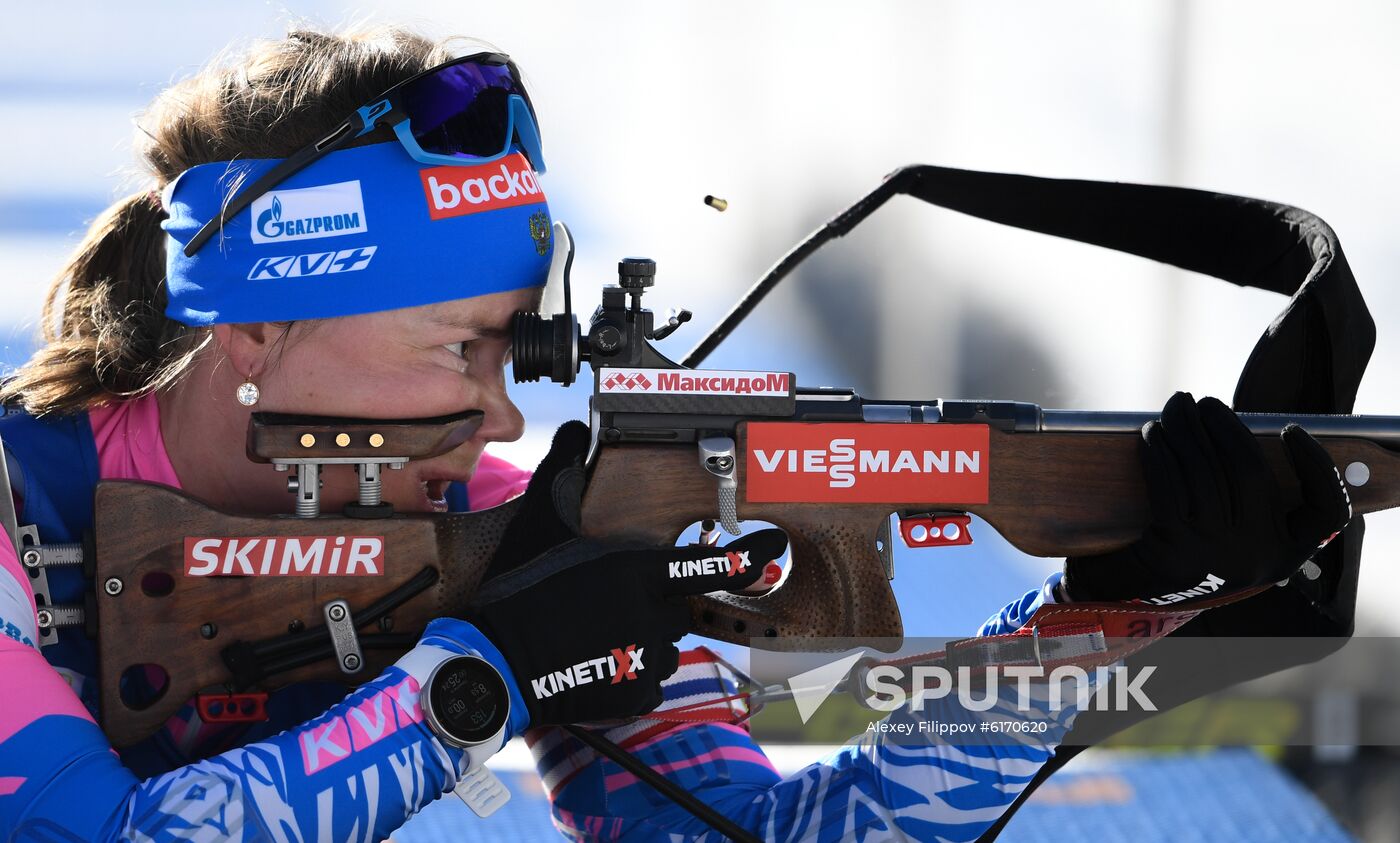 Italy Biathlon Worlds Women Individual Race