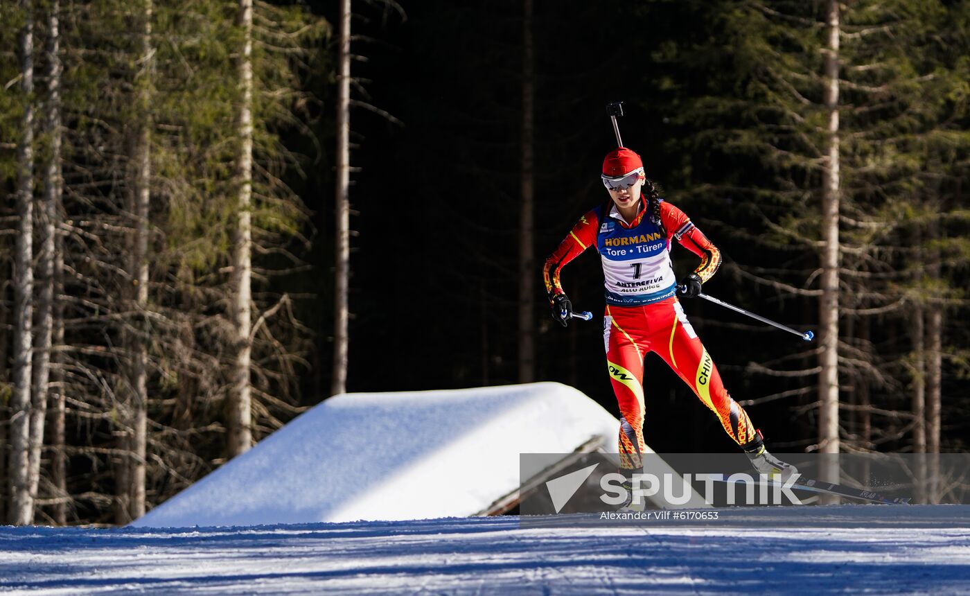 Italy Biathlon Worlds Women Individual