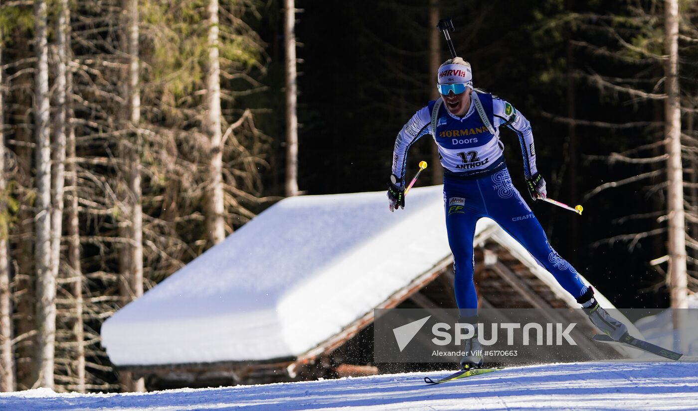 Italy Biathlon Worlds Women Individual