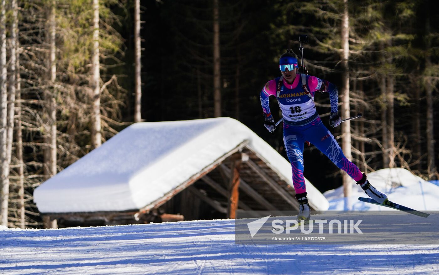 Italy Biathlon Worlds Women Individual