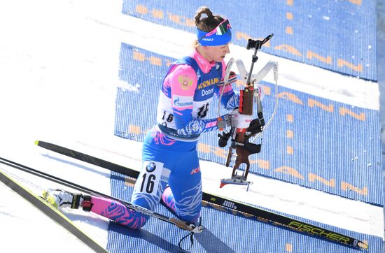 Italy Biathlon Worlds Women Individual Race